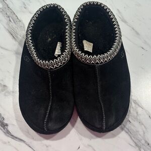 UGG Black Suede Slip-On Shoes